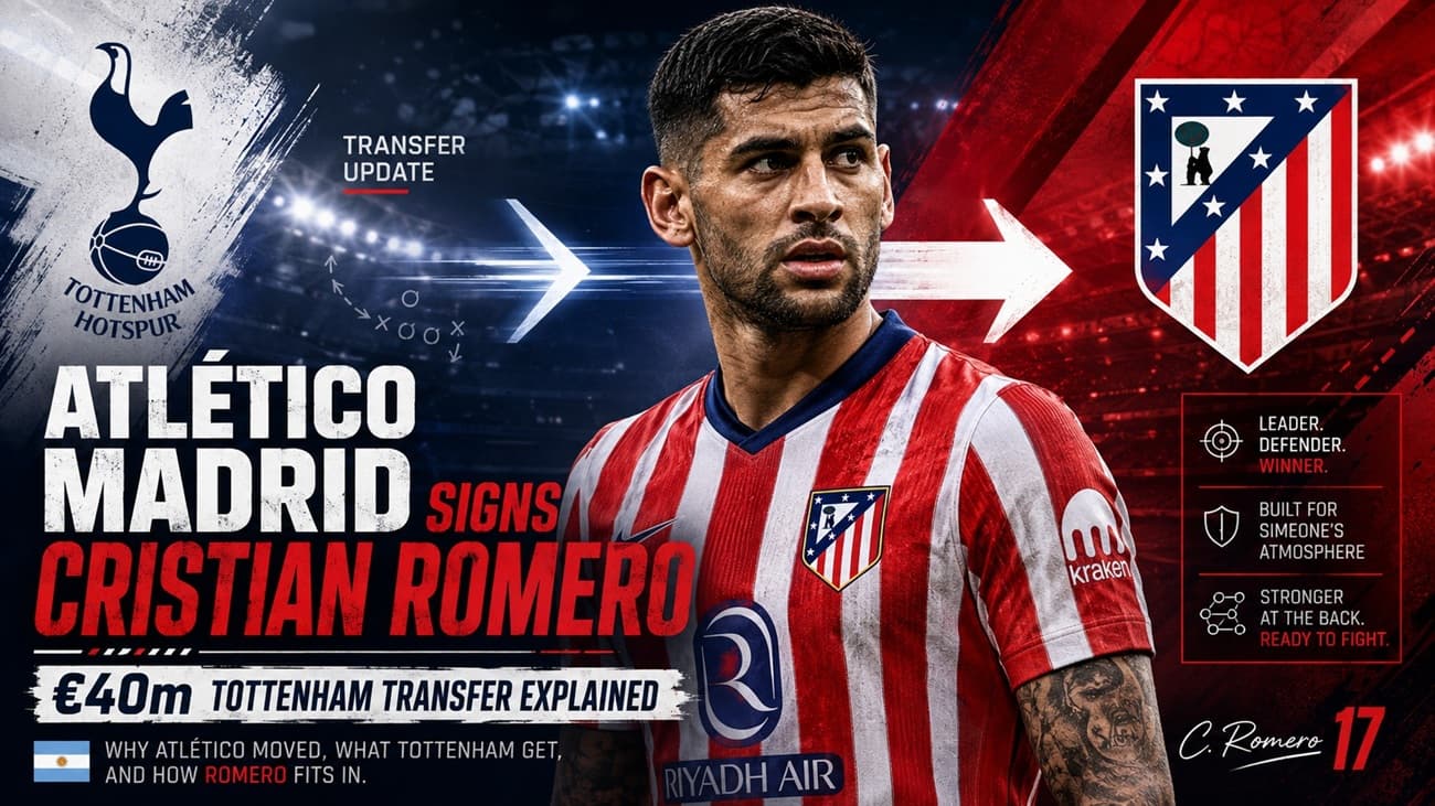 Atlético Madrid Sign Cristian Romero: €40m Tottenham Transfer Explained