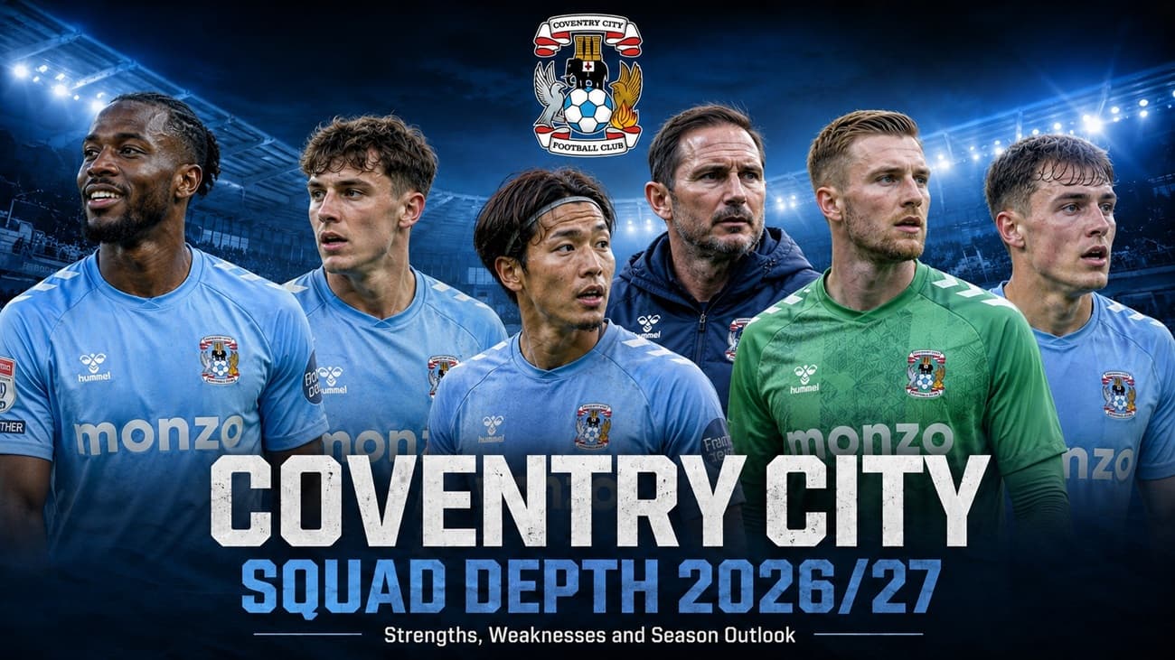Coventry City Squad Depth 2026-27: Strengths, Weaknesses and Season Outlook