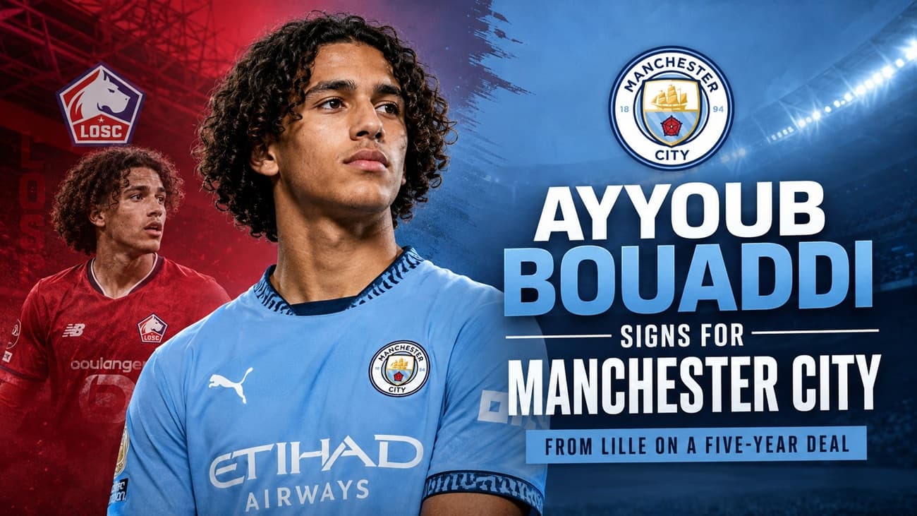 Manchester City Sign Ayyoub Bouaddi From Lille on Five-Year Deal