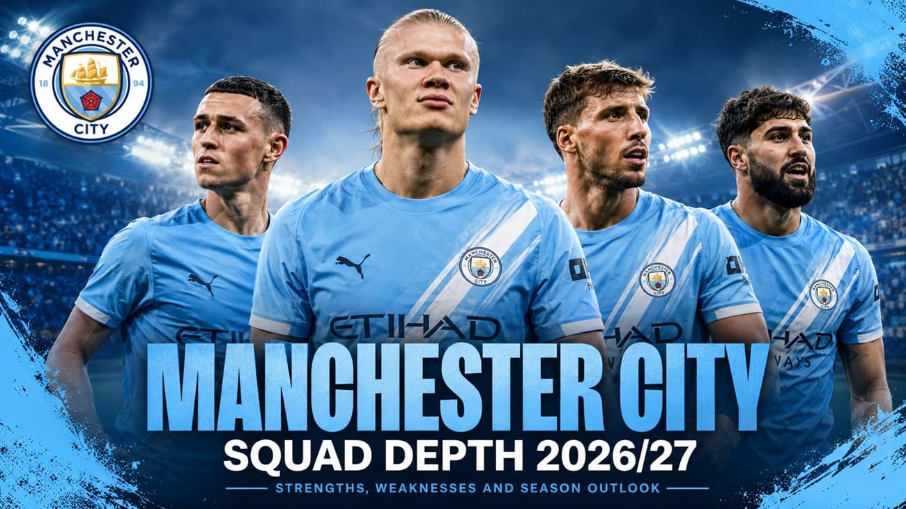 Manchester City Squad Depth 2026-27: Strengths, Weaknesses and Season Outlook