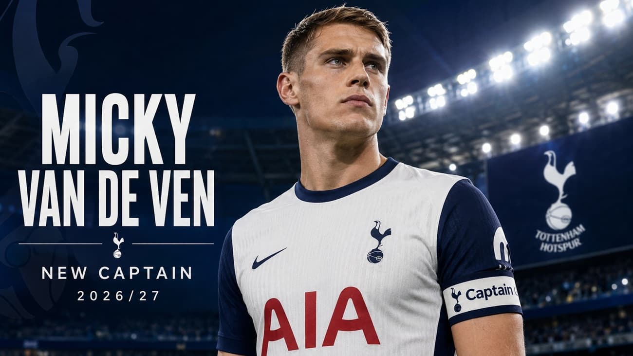 Micky van de Ven Named New Tottenham Captain for 2026/27 Season