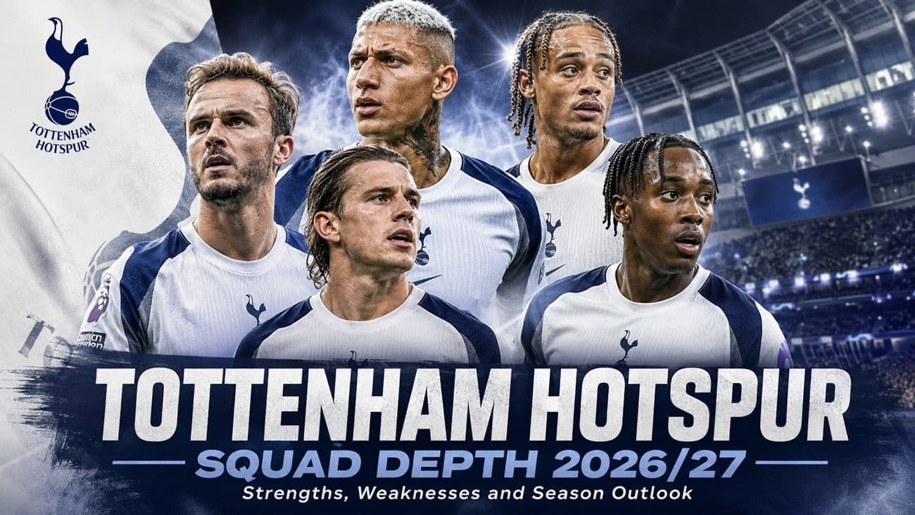 Tottenham Hotspur Squad Depth 2026-27: Strengths, Weaknesses and Season Outlook