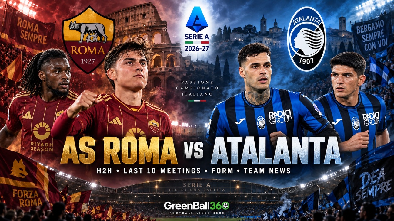 AS Roma vs Atalanta 2026-27 Serie A: H2H, Last 10 Meetings, Form and Team News