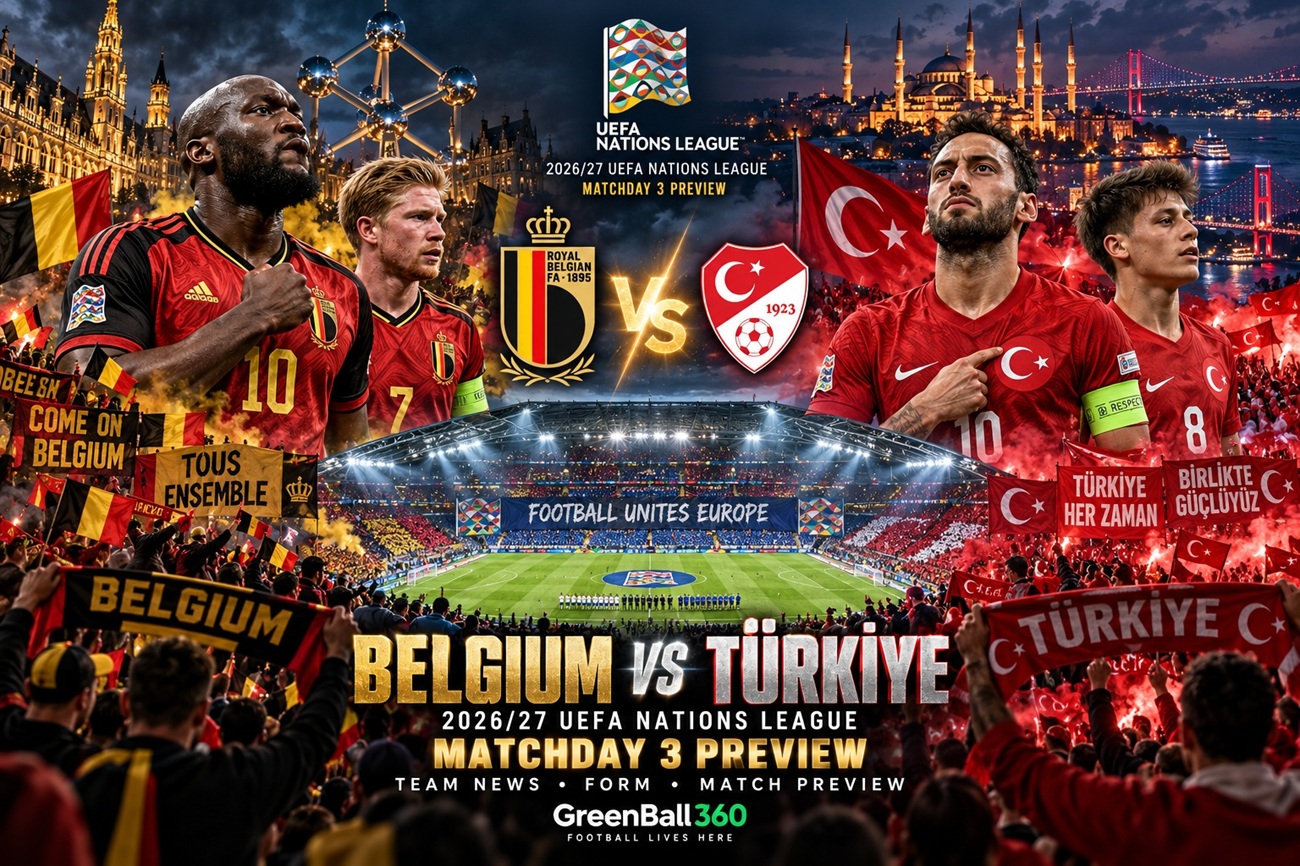Belgium vs Türkiye 2026-27 Nations League Matchday 3 Preview