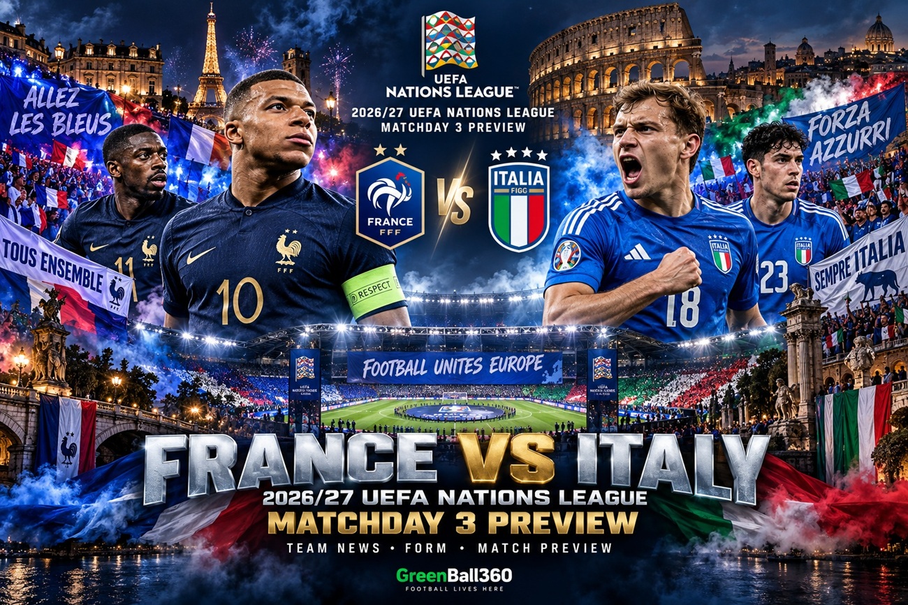France vs Italy 2026-27 Nations League Matchday 3 Preview