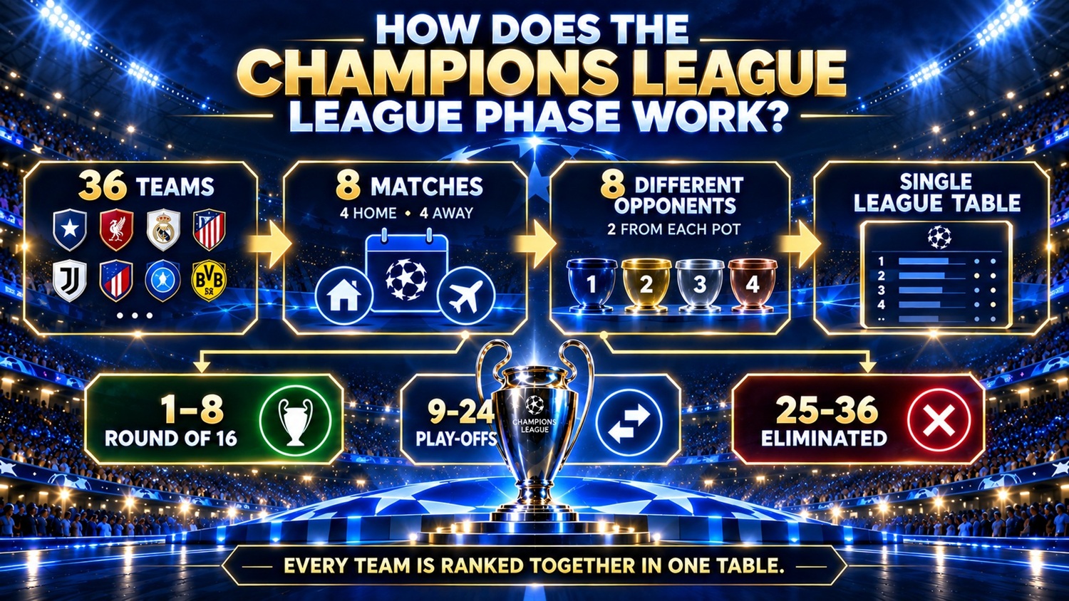How Does the Champions League League Phase Work?