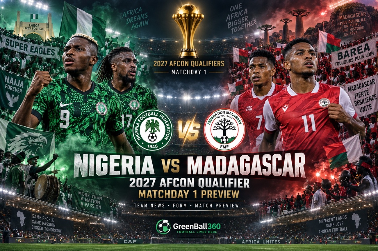 Nigeria vs Madagascar: 2027 AFCON Qualifier Matchday 1 Preview