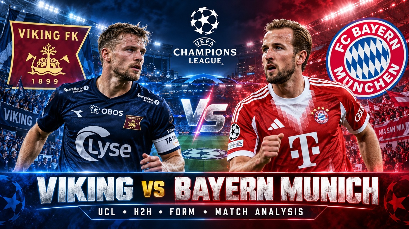 Viking vs Bayern Munich UCL 2026-27: Head-to-Head, Form and Match Analysis
