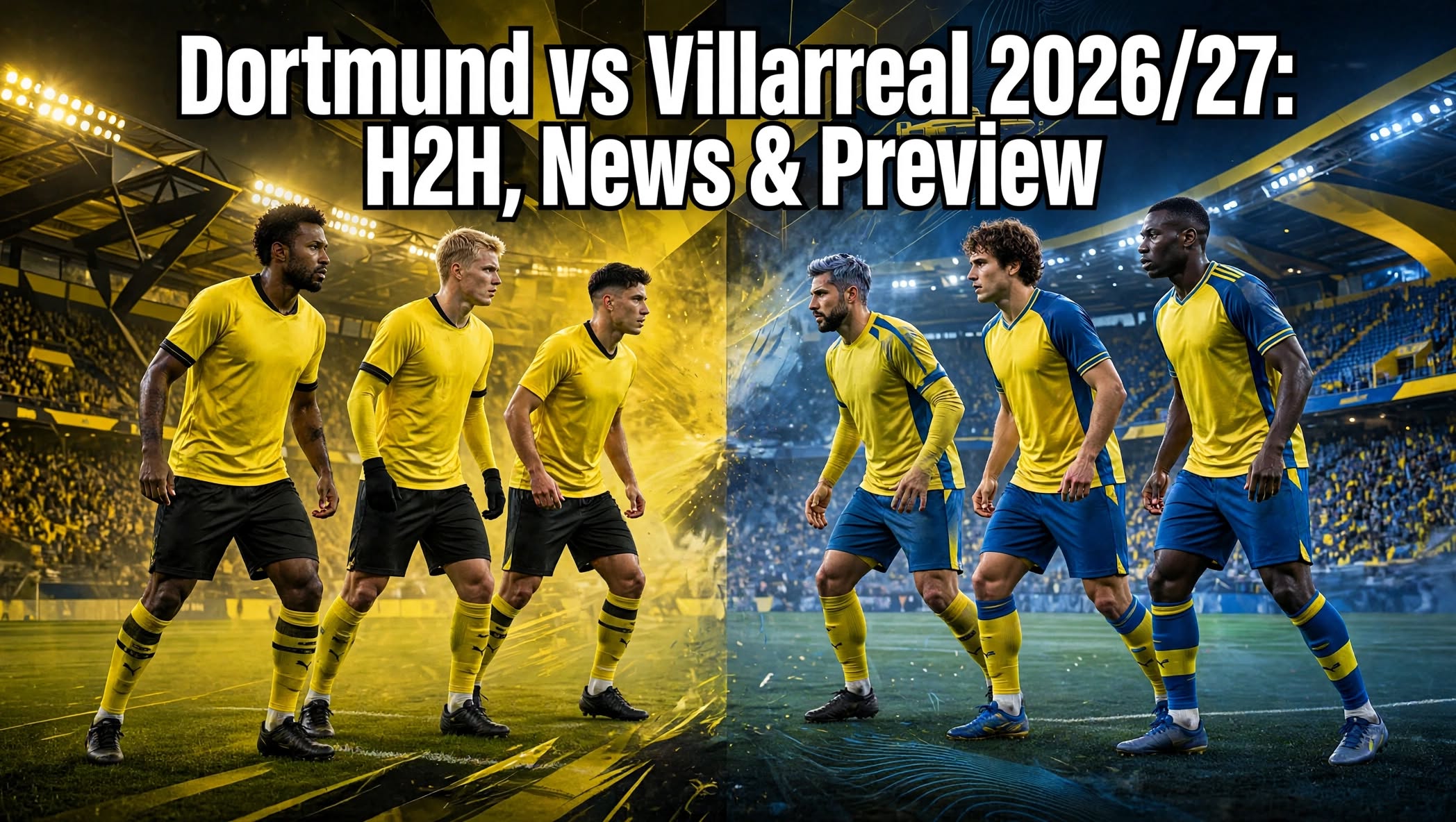 Borussia Dortmund vs Villarreal 2026/27 Champions League: H2H, Form, Team News and Tactical Analysis