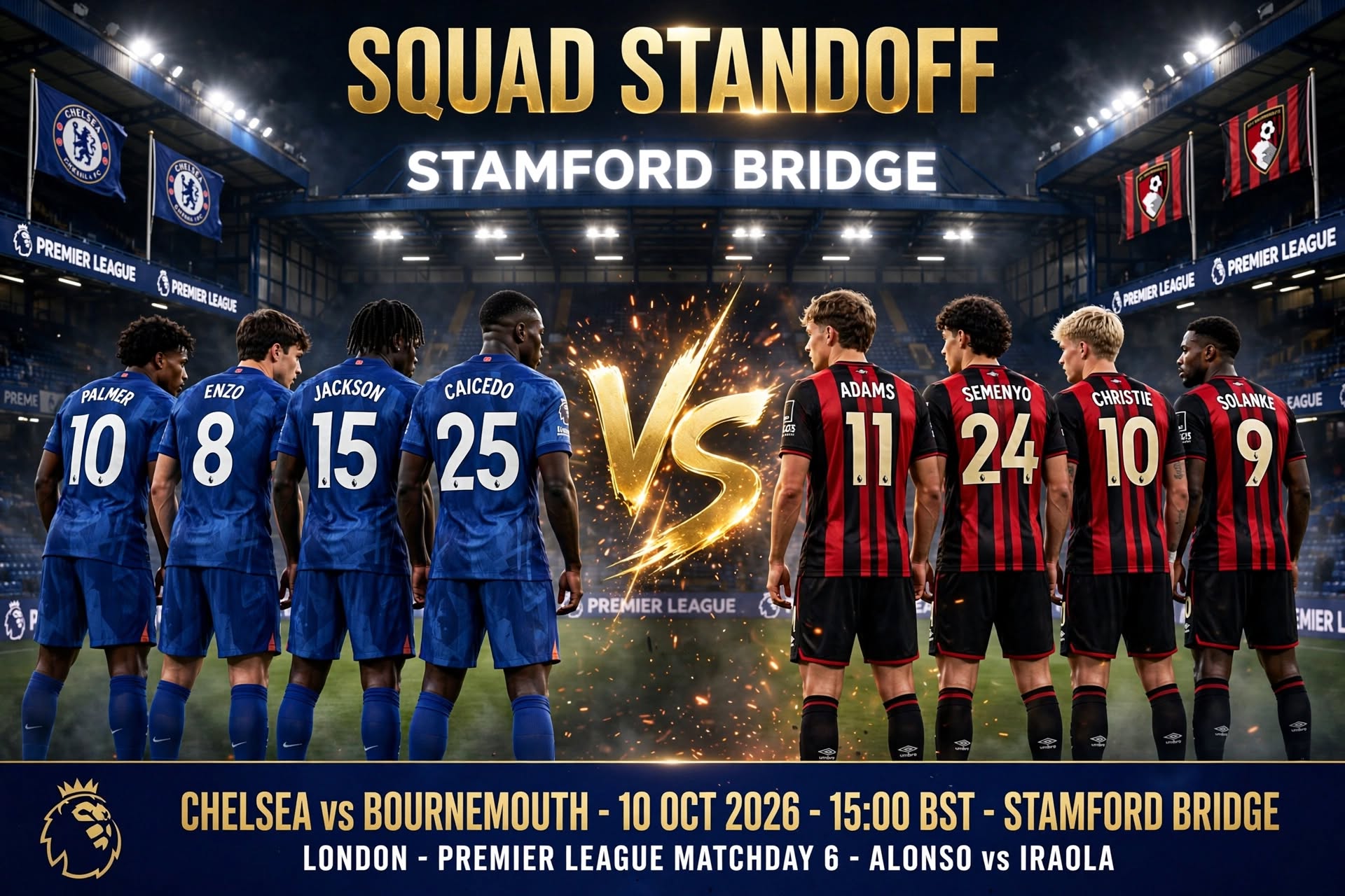 Chelsea vs Bournemouth 2026-27 Premier League: Head-to-Head, Form and Team News
