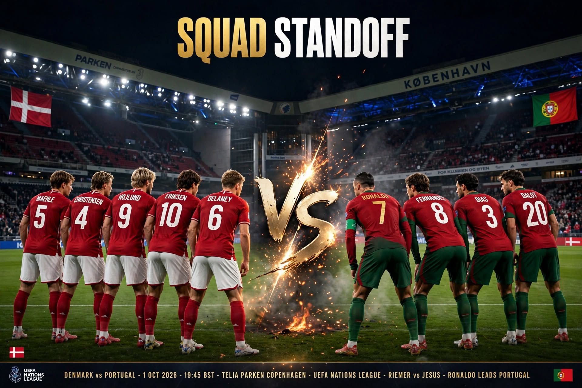 Denmark vs Portugal 2026-27 Nations League Matchday 3: H2H, Form and Team News