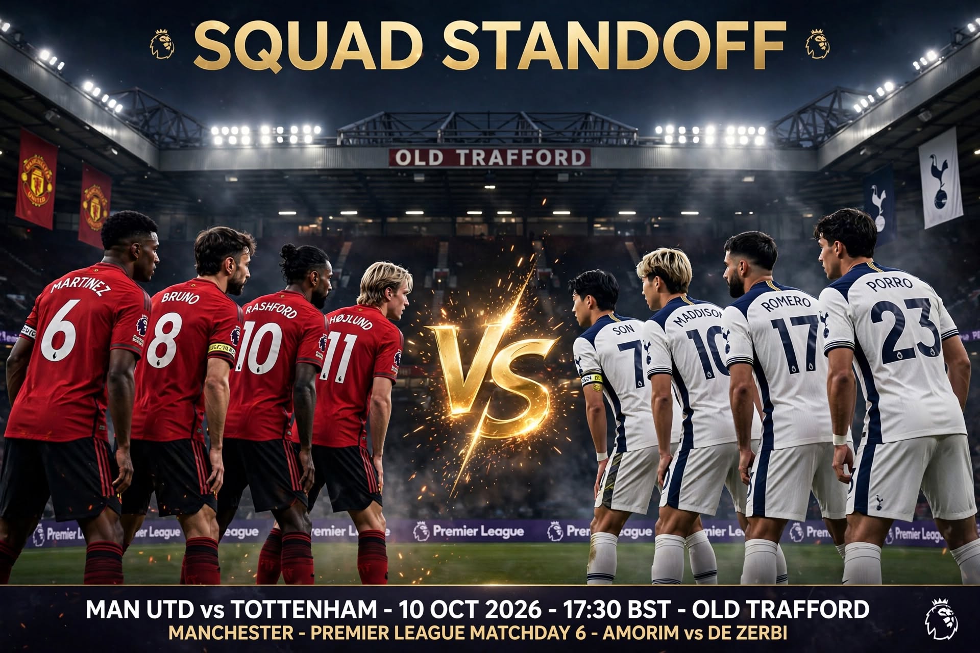 Manchester United vs Tottenham 2026-27 Premier League: Head-to-Head, Form and Team News