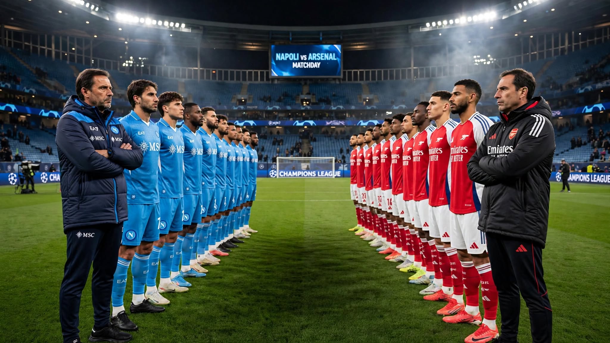 Napoli vs Arsenal 2026-27 Champions League: H2H, All 4 Meetings, Form and Team News