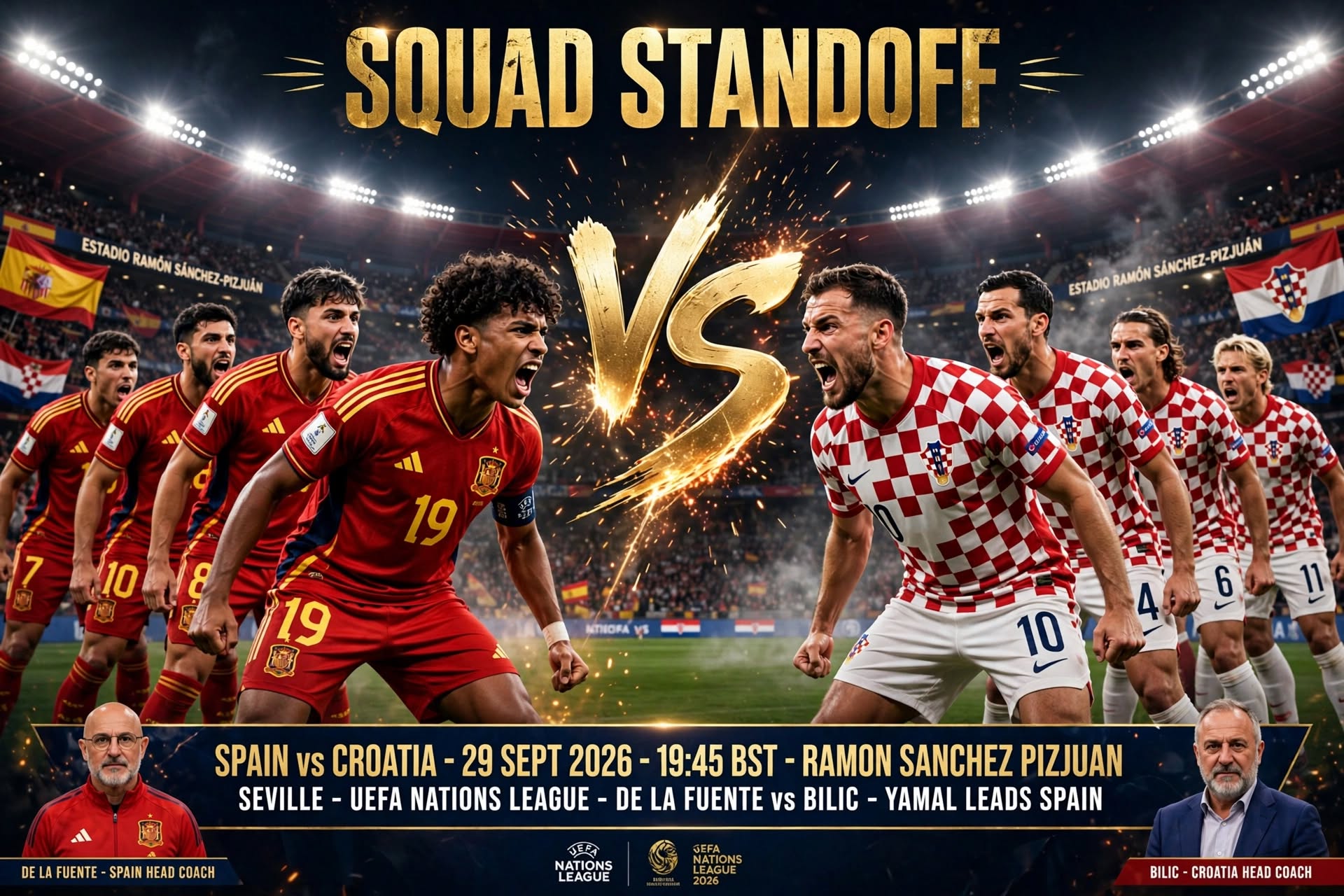 Spain vs Croatia 2026-27 Nations League Matchday 2: H2H, Form and Team News